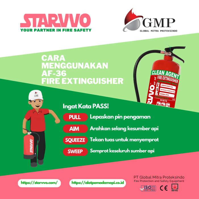 Cara Menggunakan APAR 3 Kg Clean Agent