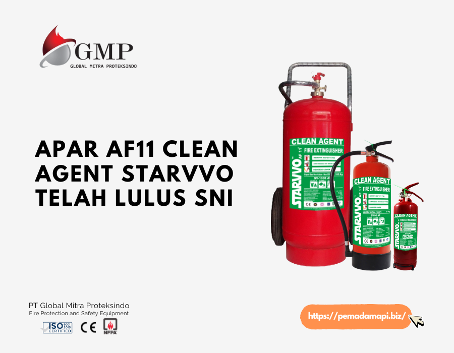 APAR AF11 Clean Agent STARVVO | Telah Lulus SNI
