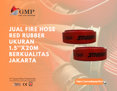 Jual Fire Hose Red Rubber Ukuran 1.5’’x20m Berkualitas Jakarta