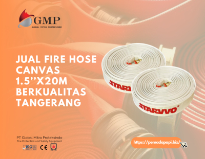 Jual Fire Hose Canvas 1.5’’x20m Berkualitas Tangerang